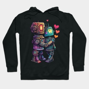 Robots In Love Hoodie